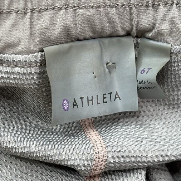 Athleta Womens Size 6T 6 TALL Chelsea Cargo Skort Mesh Inner Shorts Skirt Taupe - Picture 6 of 16